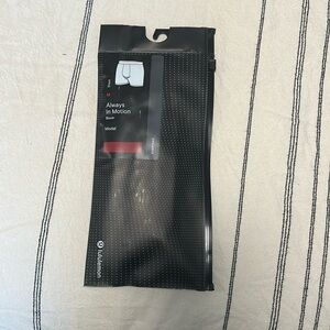 Lululemon New in packaging, men’s Medium Always in Motion boxer, modal, red